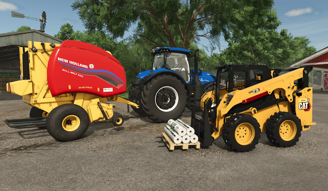 New Holland/Case IH Roll-Belt Round Baler 2