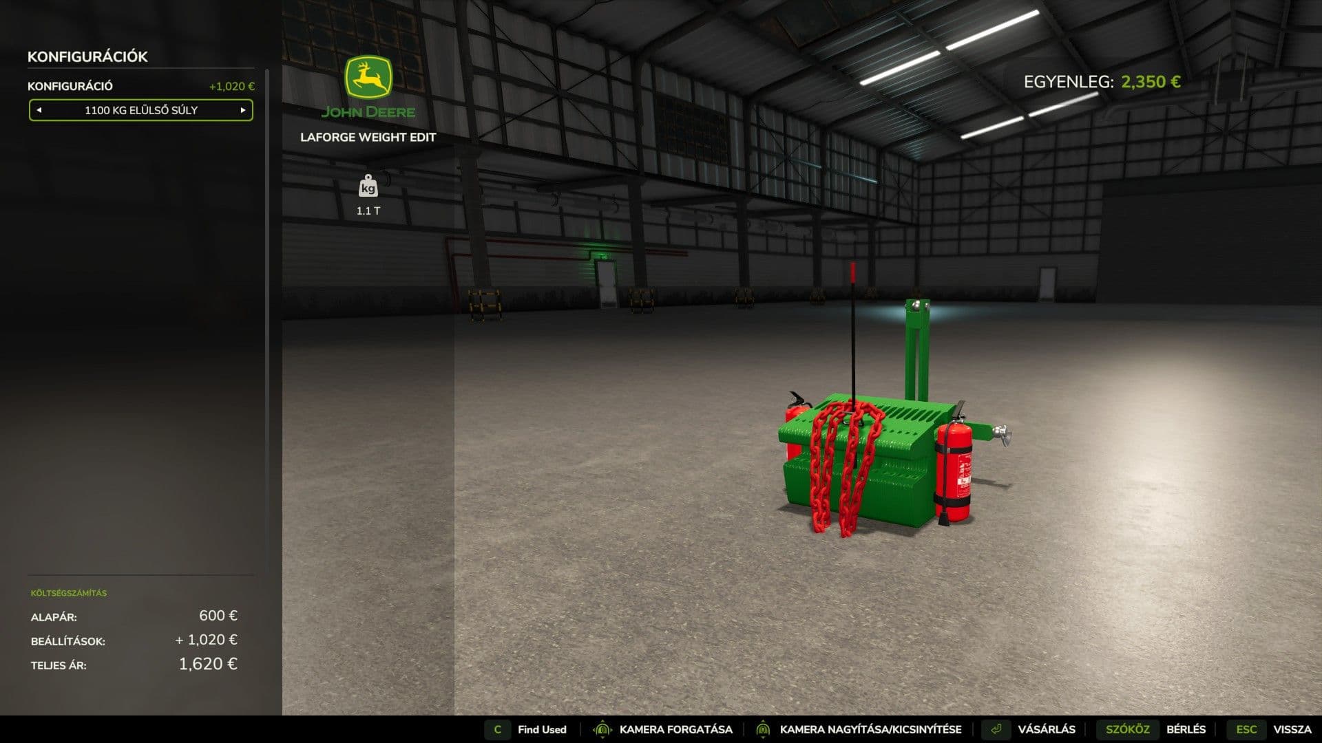 John Deere front weight 2