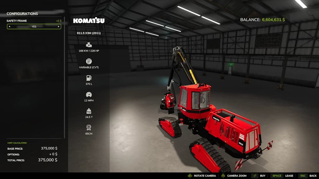 Komatsu Harvester 911 3