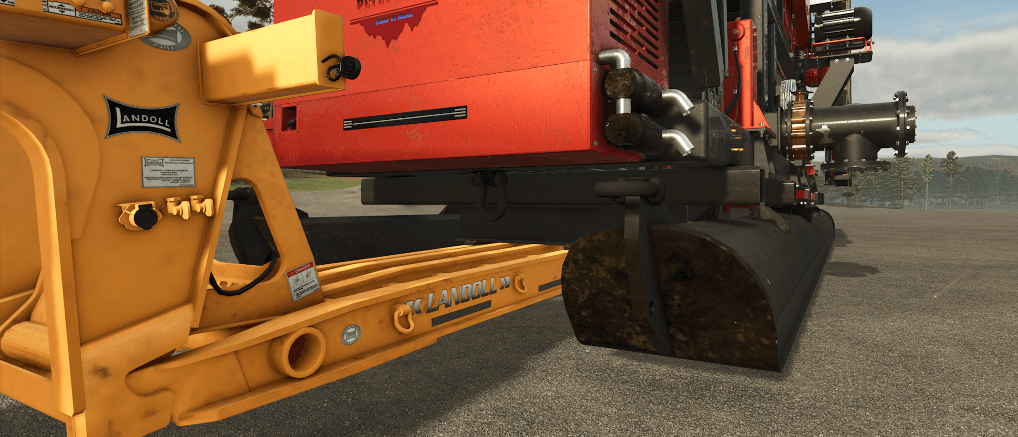 Landoll 2 Beam Lowboy Trailer 4