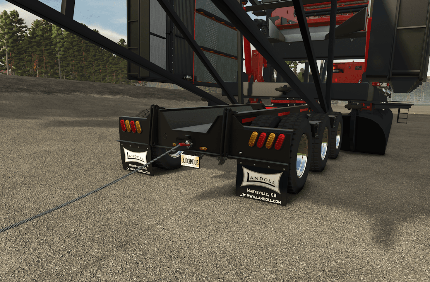 Landoll 2 Beam Lowboy Trailer 2