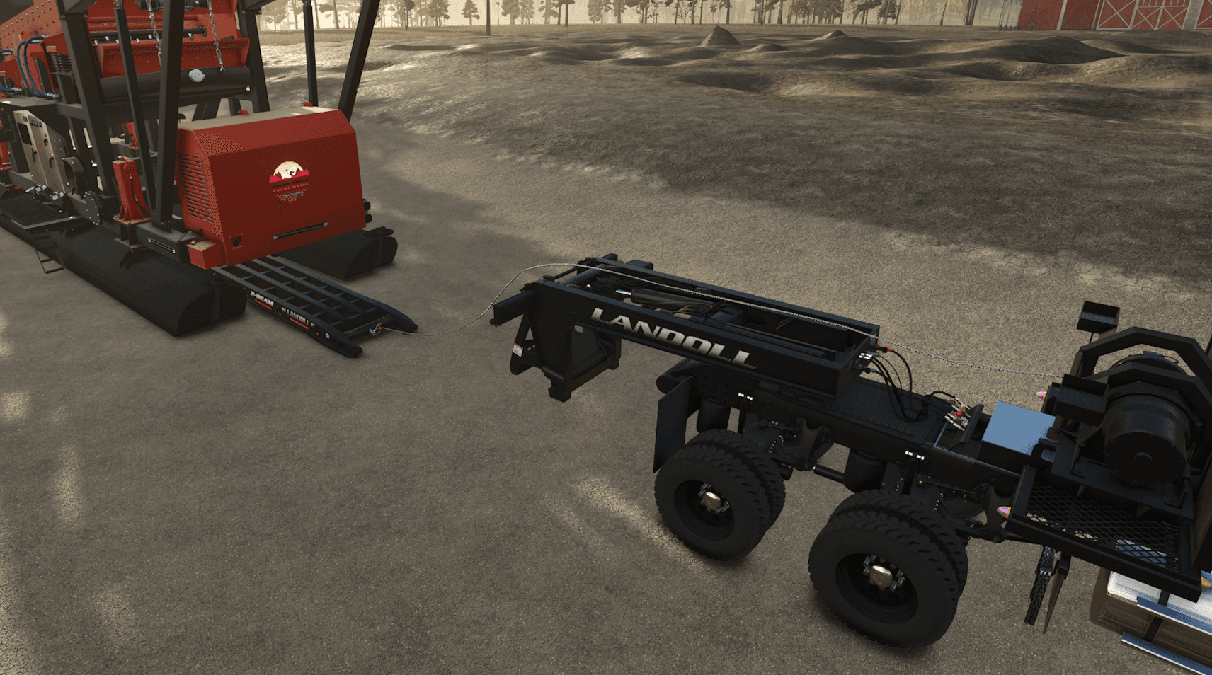 Landoll 2 Beam Lowboy Trailer