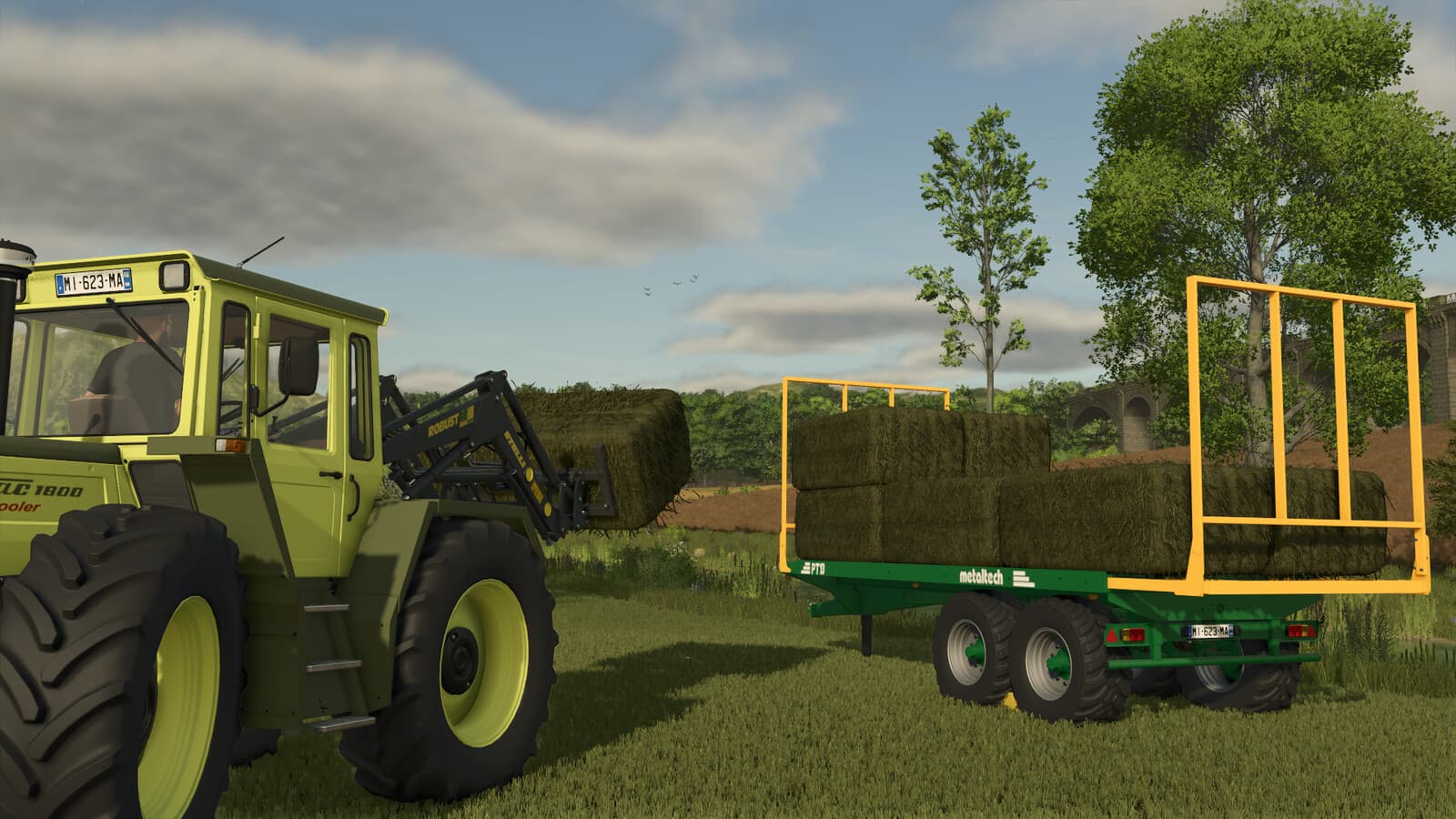 Metaltech Bale Trailers Pack 4