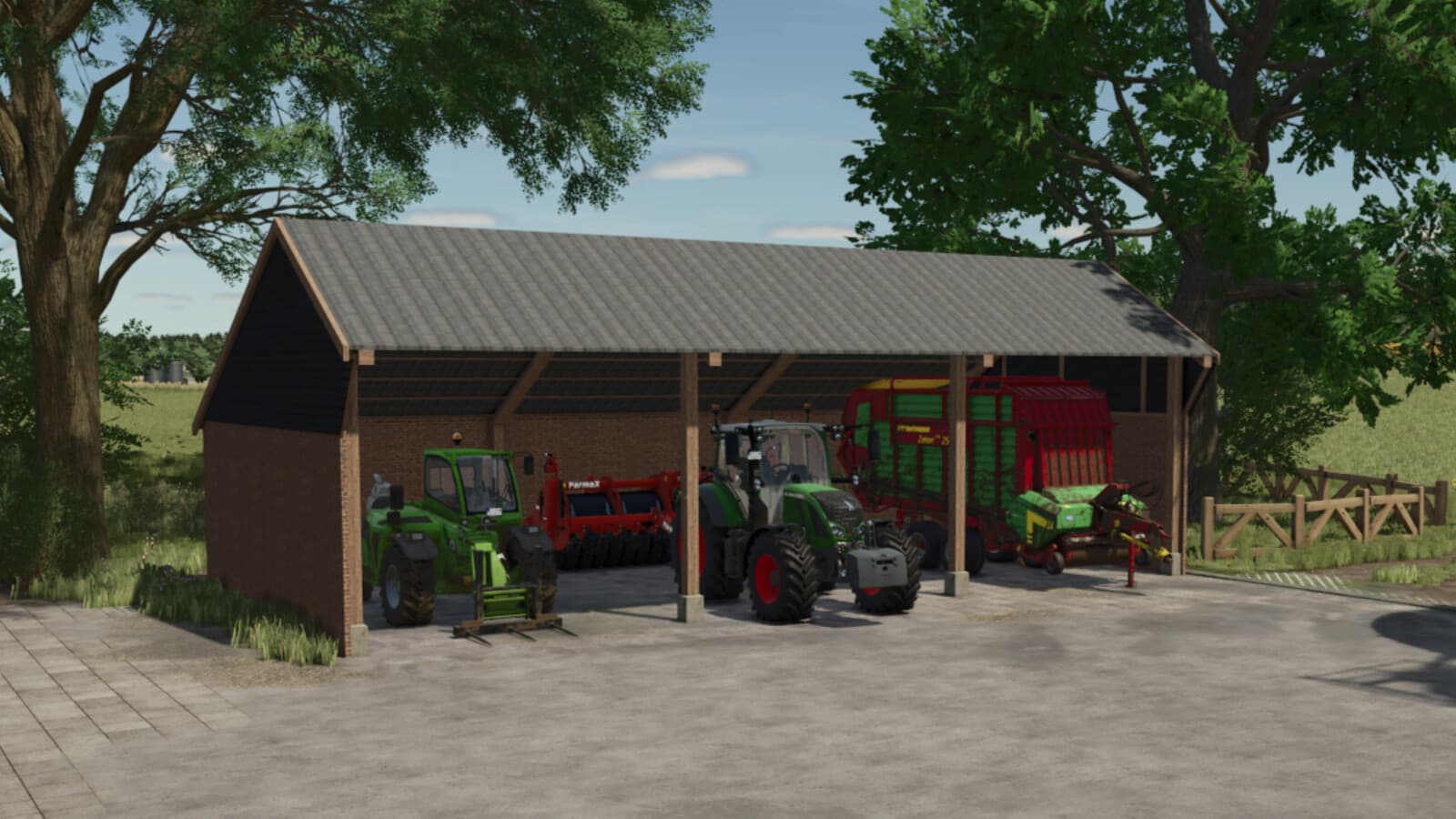 Old German Barn Pack 4