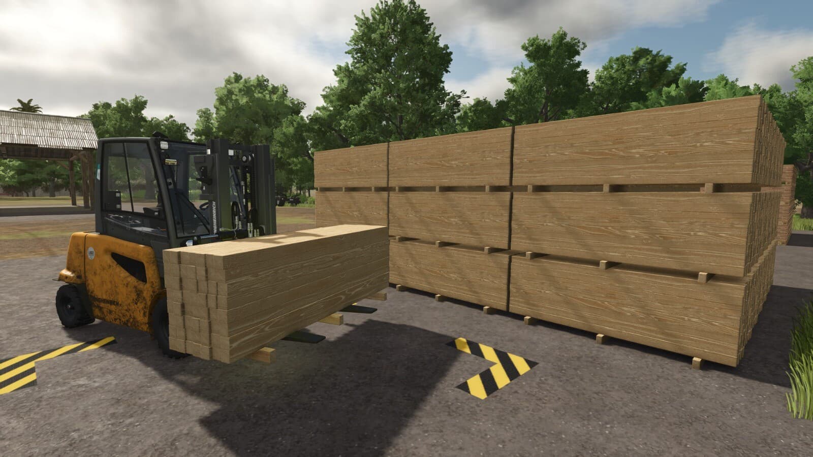 Storage For Pallets Of Boards, Planks, And Wooden Beams 5
