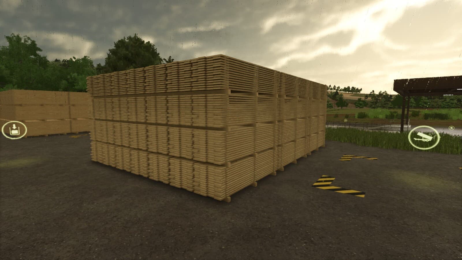 Storage For Pallets Of Boards, Planks, And Wooden Beams 2