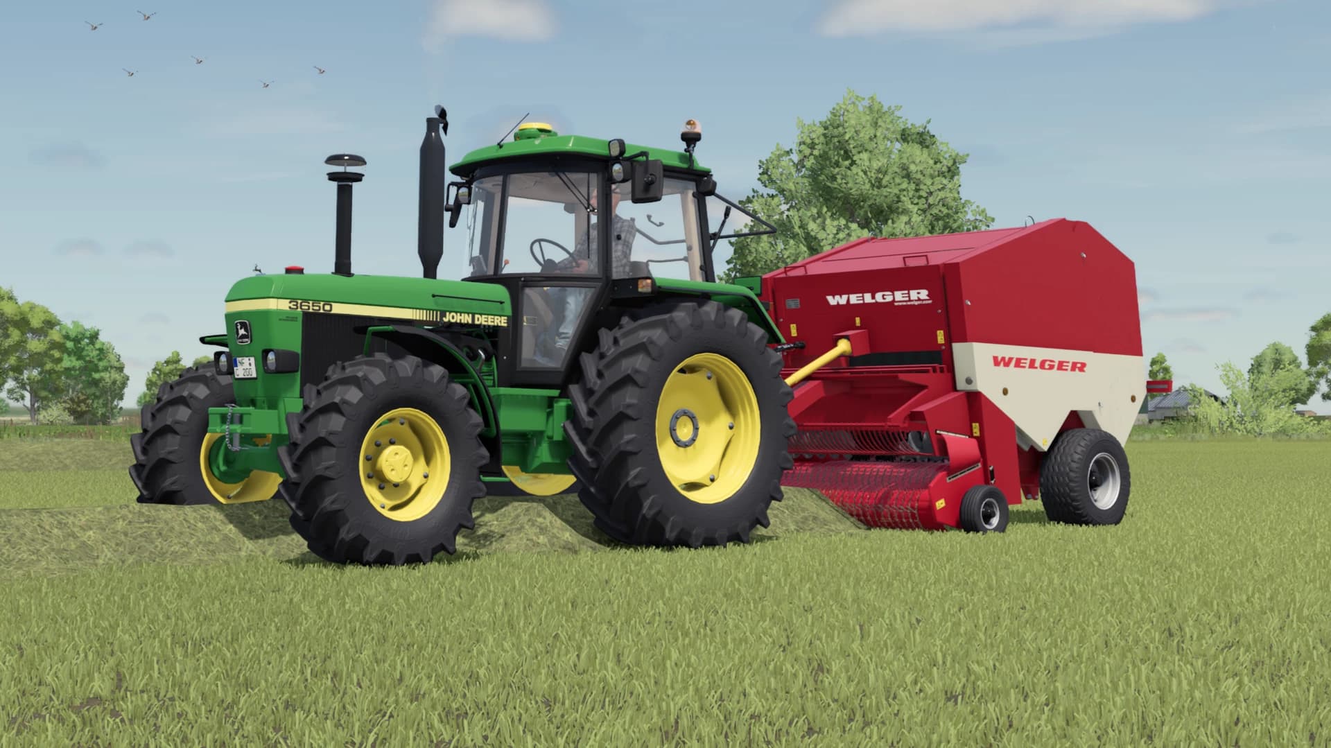 Welger round baler