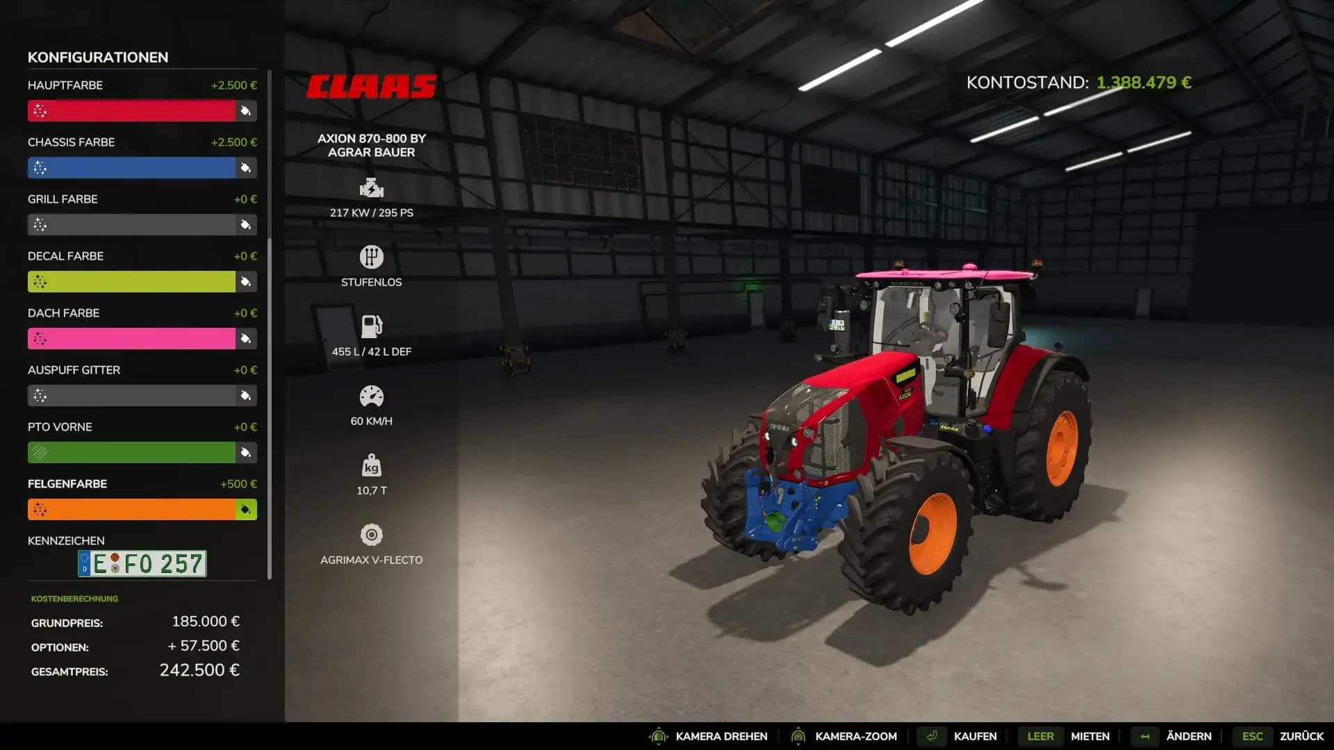 Claas Axion 800 Multicolor 6