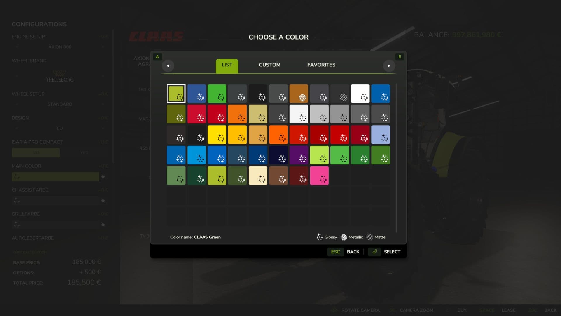 Claas Axion 800 Multicolor 5
