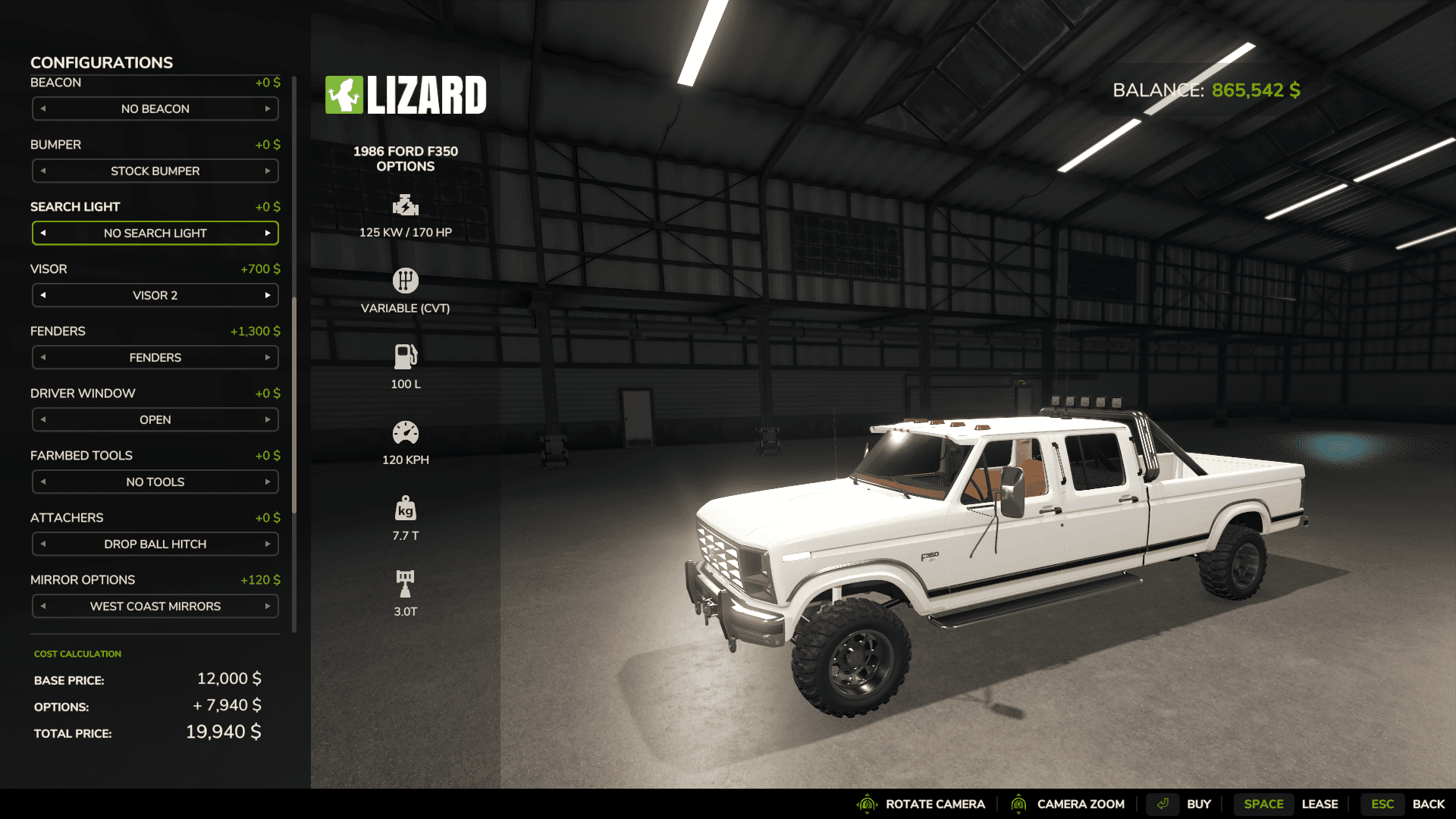 Ford 1986 F350 Options 4