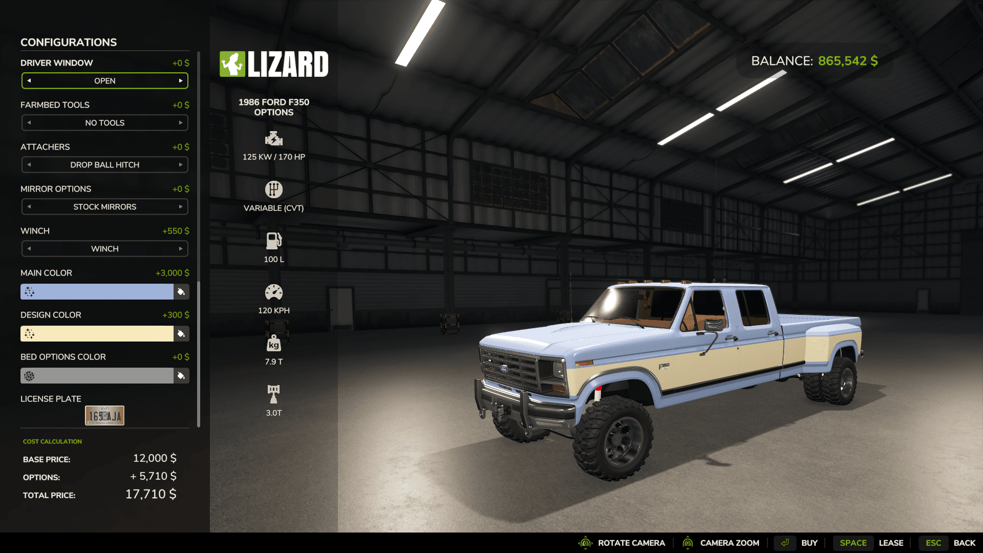 Ford 1986 F350 Options 2