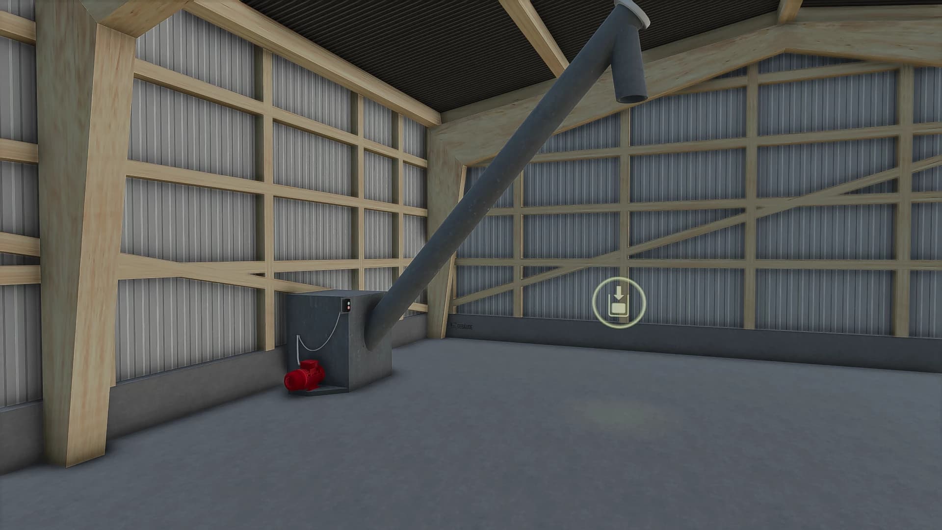 Hall with integrated silo 4