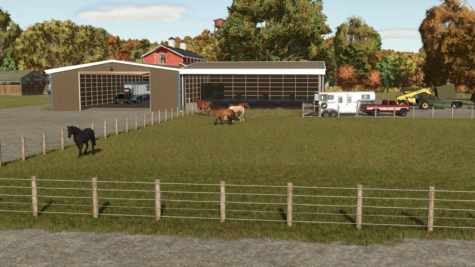 Horse Barn With Storage 3