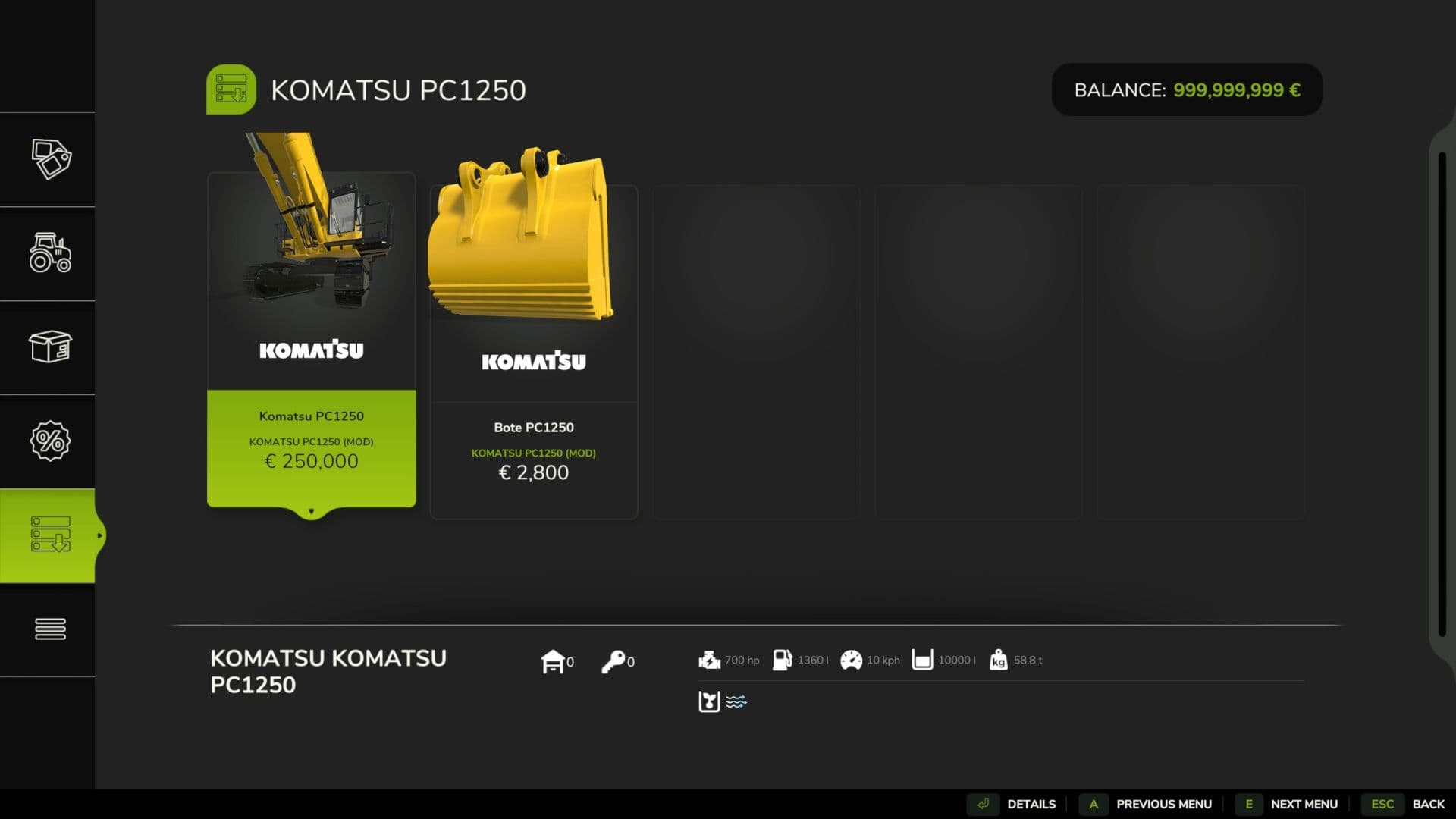 Komatsu PC 1250 4