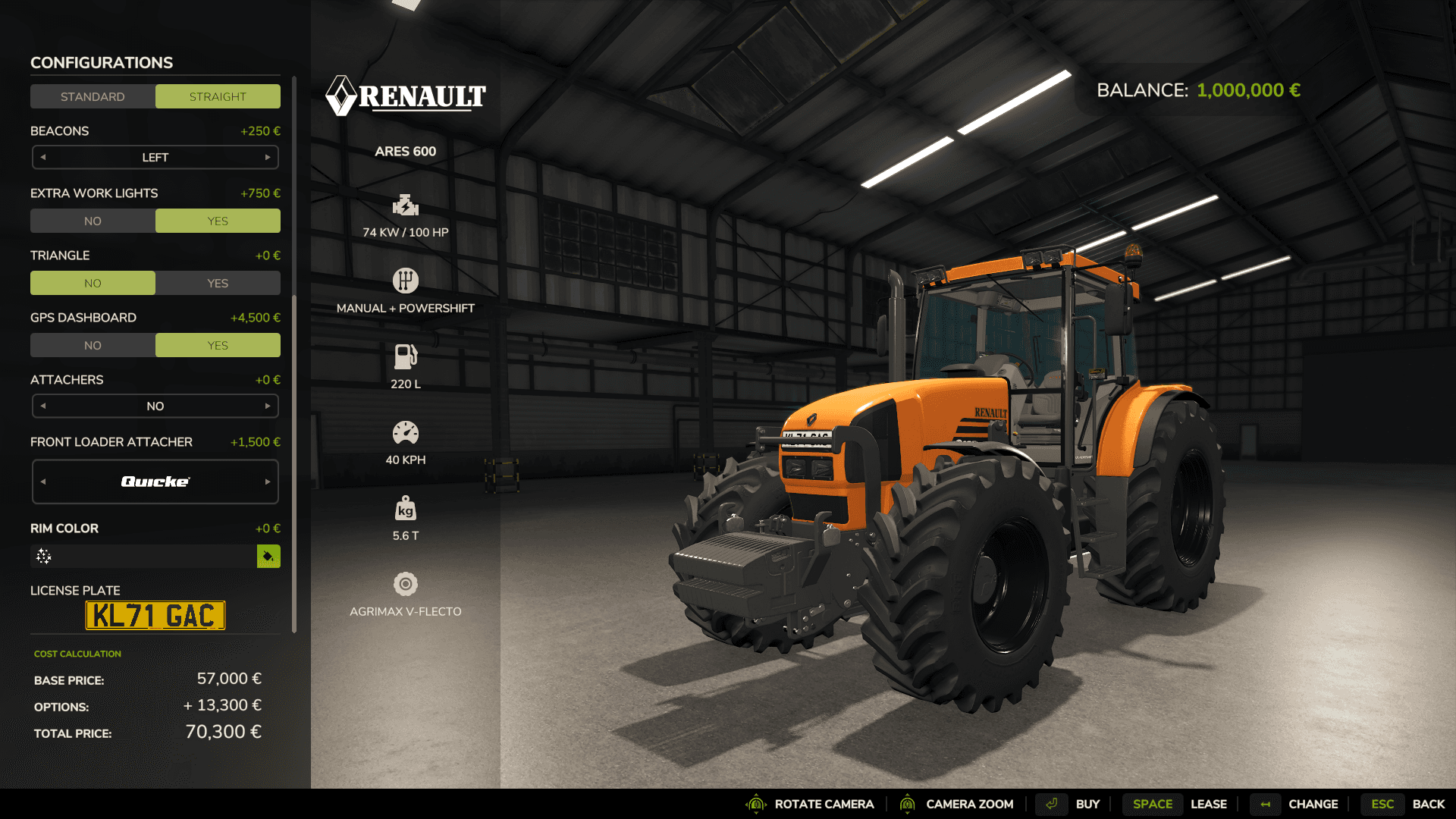 Renault Ares with reversing camera 2