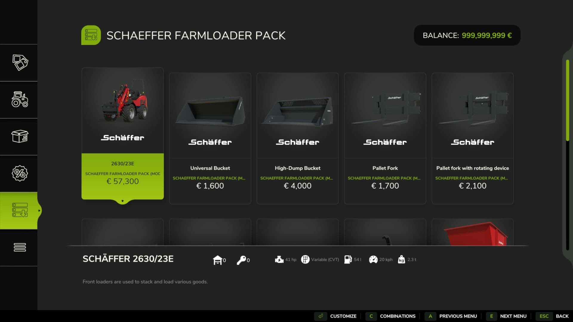 Schäffer farm loader pack 6