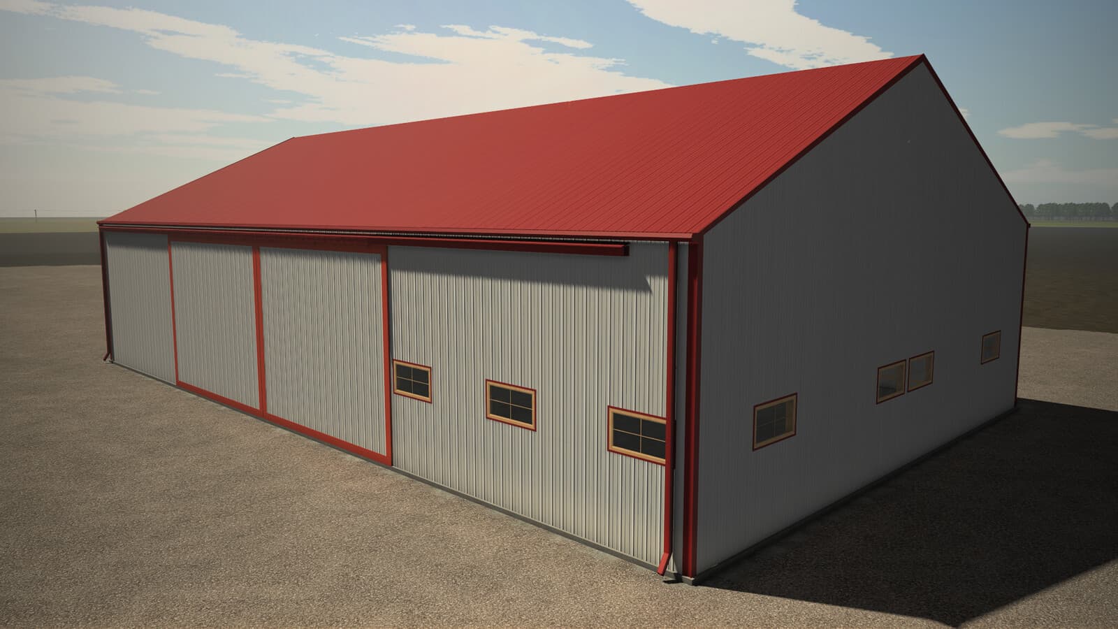 Shed With Double Slides