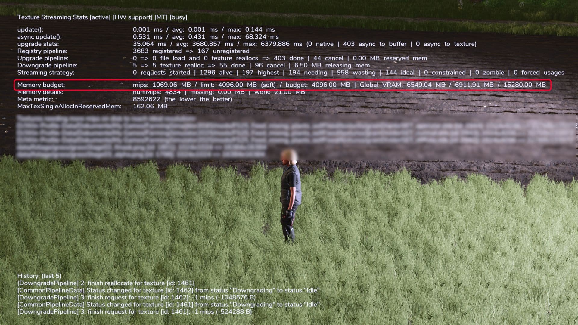 Texture Streaming Budget 200% (8GB) 2