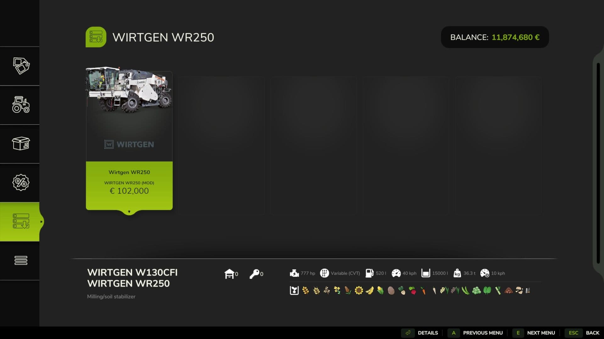 Wirtgen WR250 4
