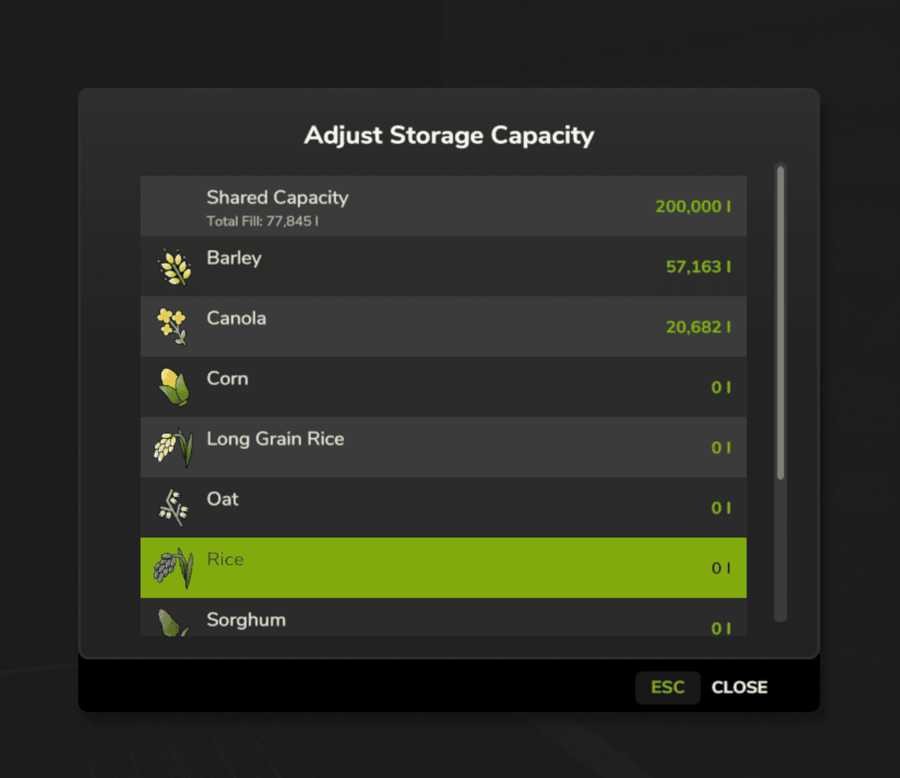 Adjust Storage Capacity 5
