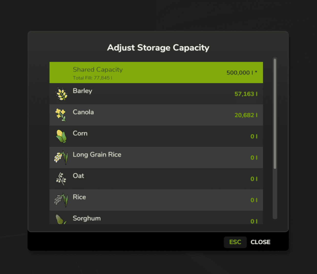 Adjust Storage Capacity 4