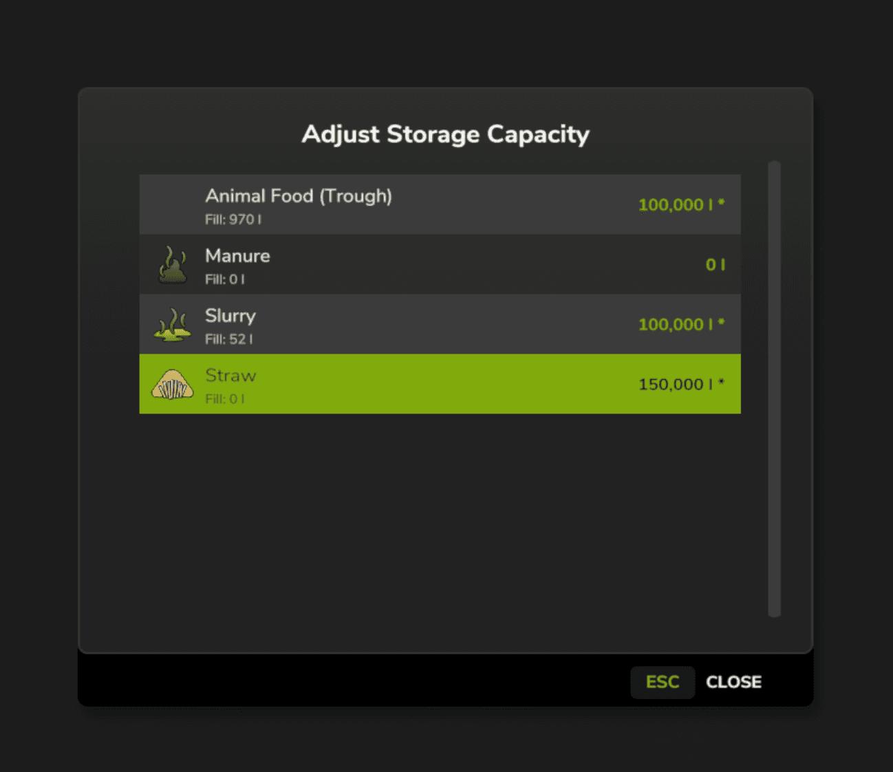 Adjust Storage Capacity 3