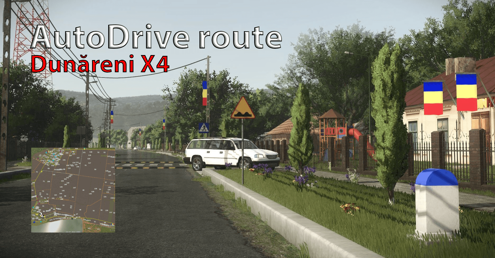 Autodrive route for Dunăreni X4