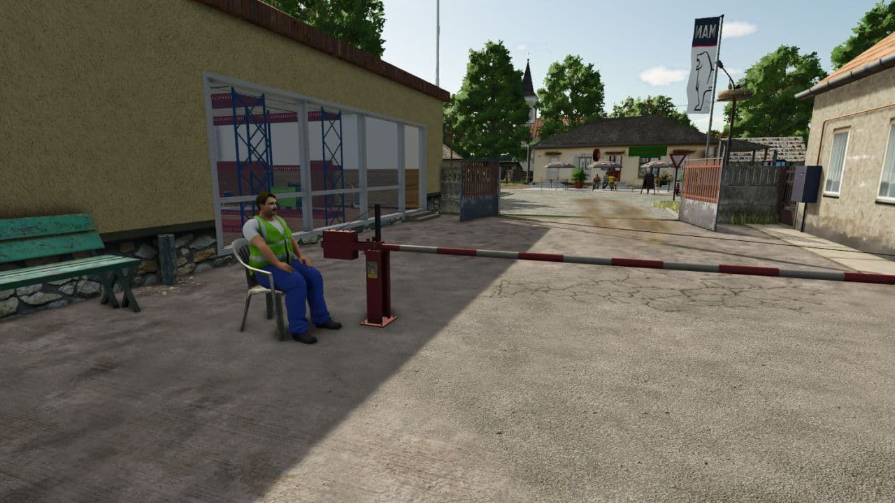 Barrier with a guy 2