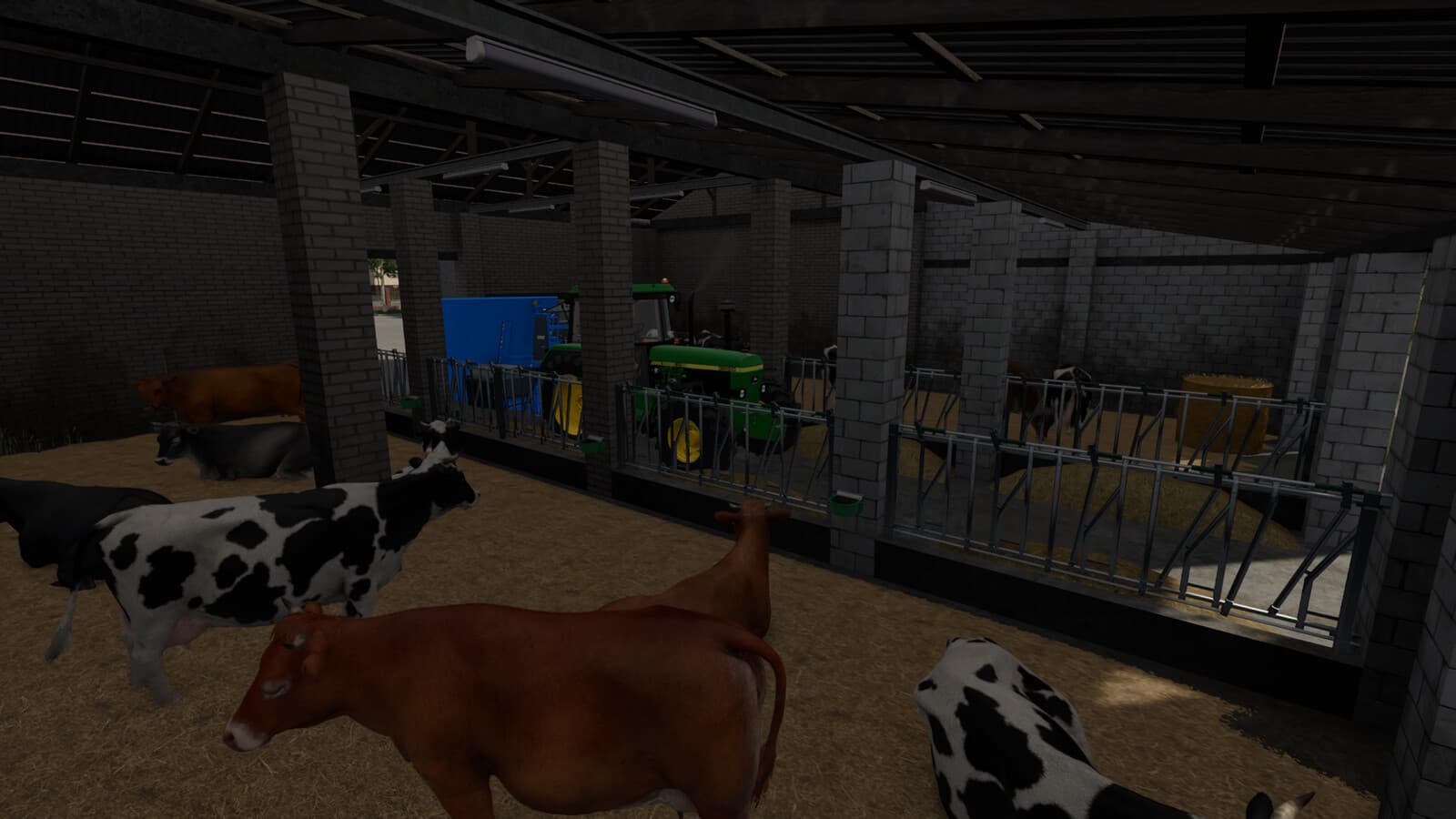 Big Barn With Cows 2