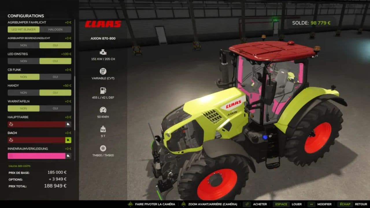 Claas Axion 870-800 Edit 2