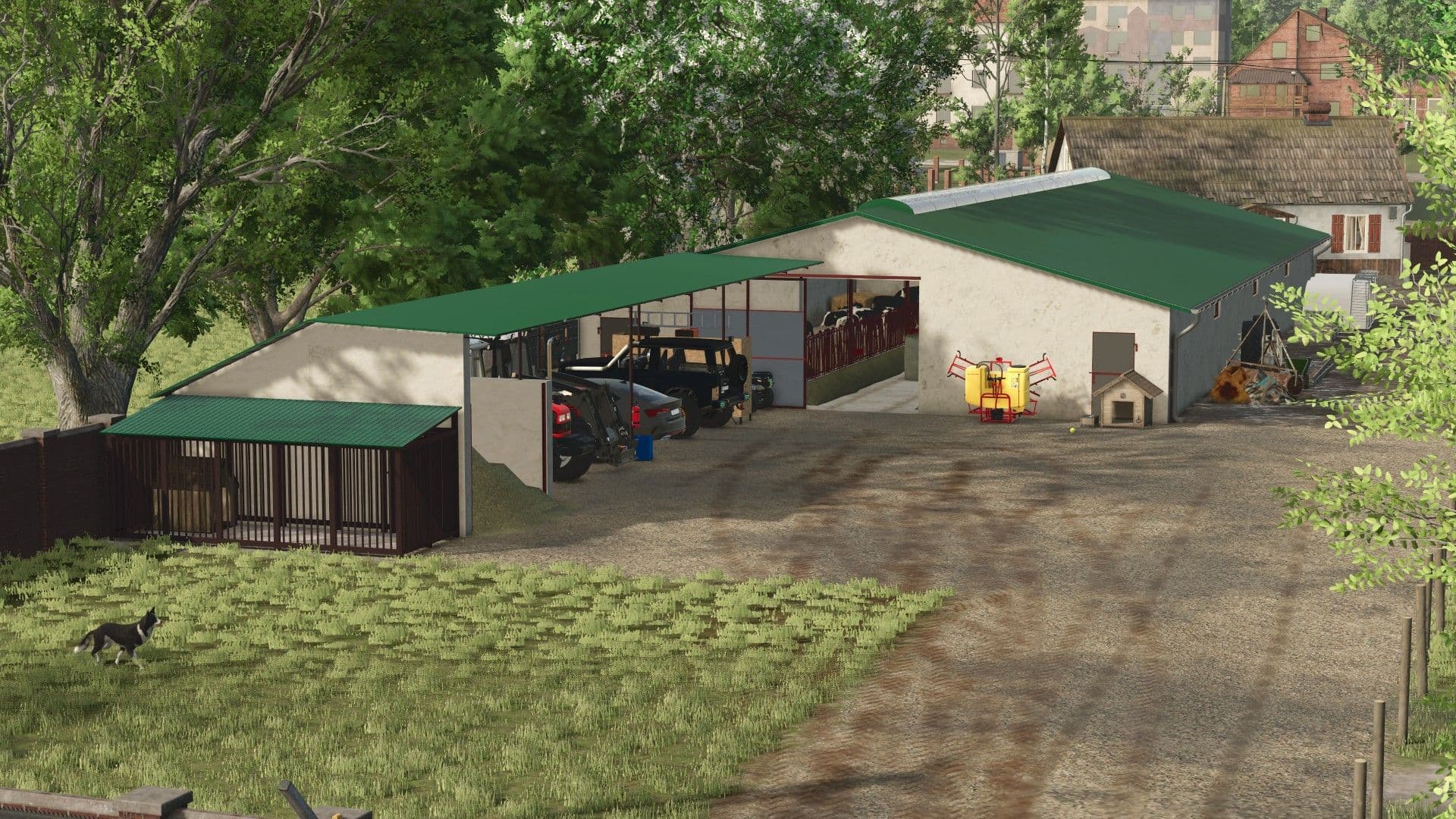 Cow Barn with shed 6