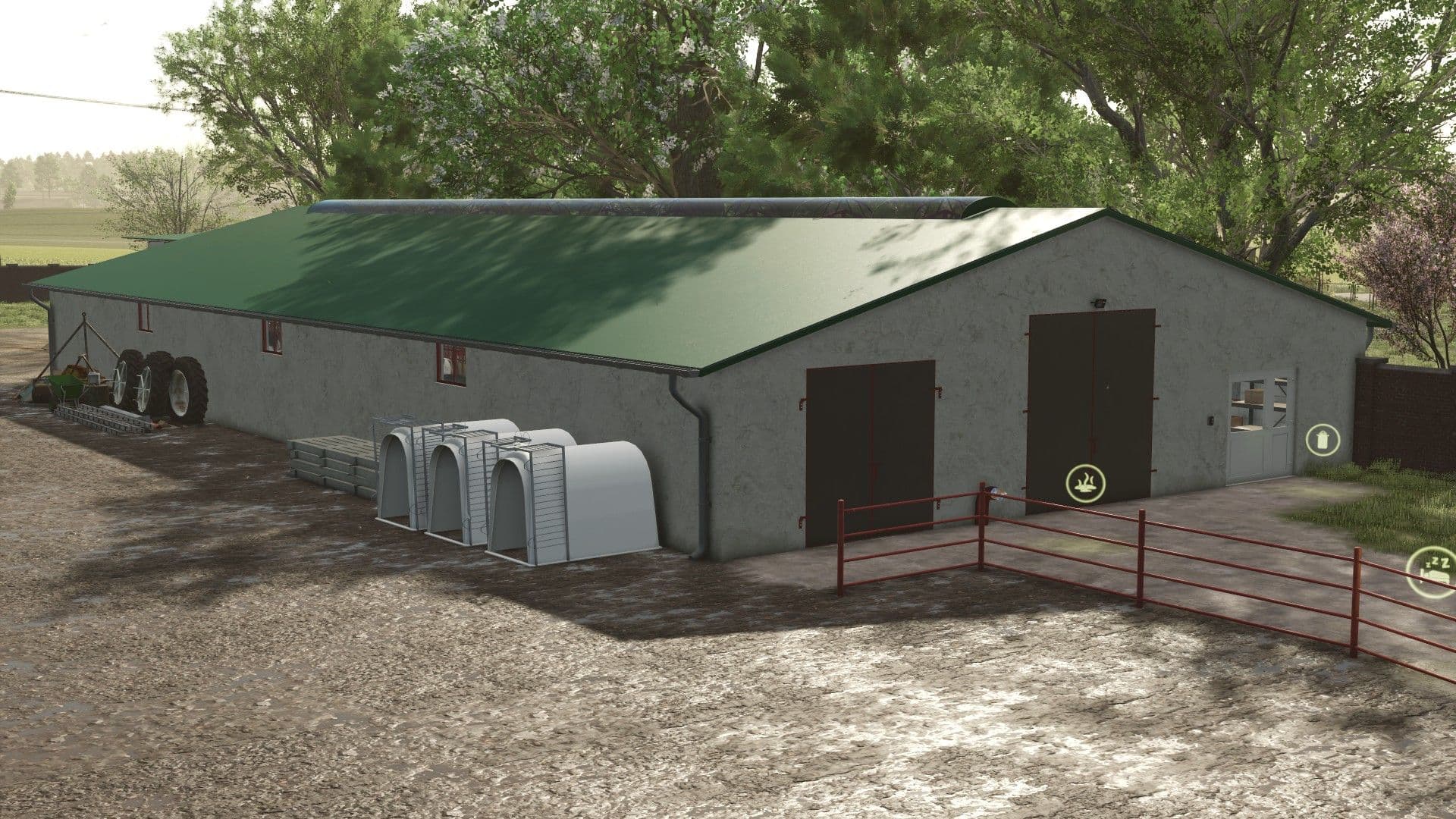 Cow Barn with shed 5
