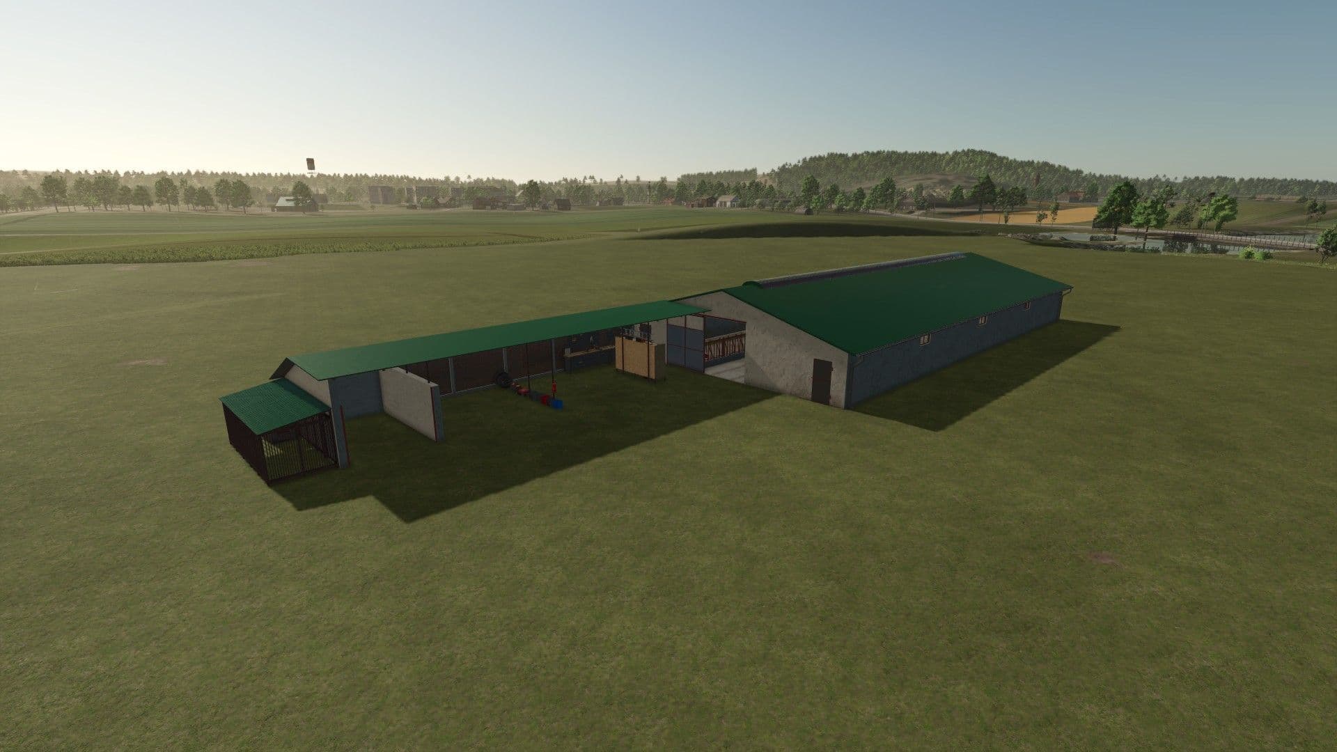 Cow Barn with shed 2