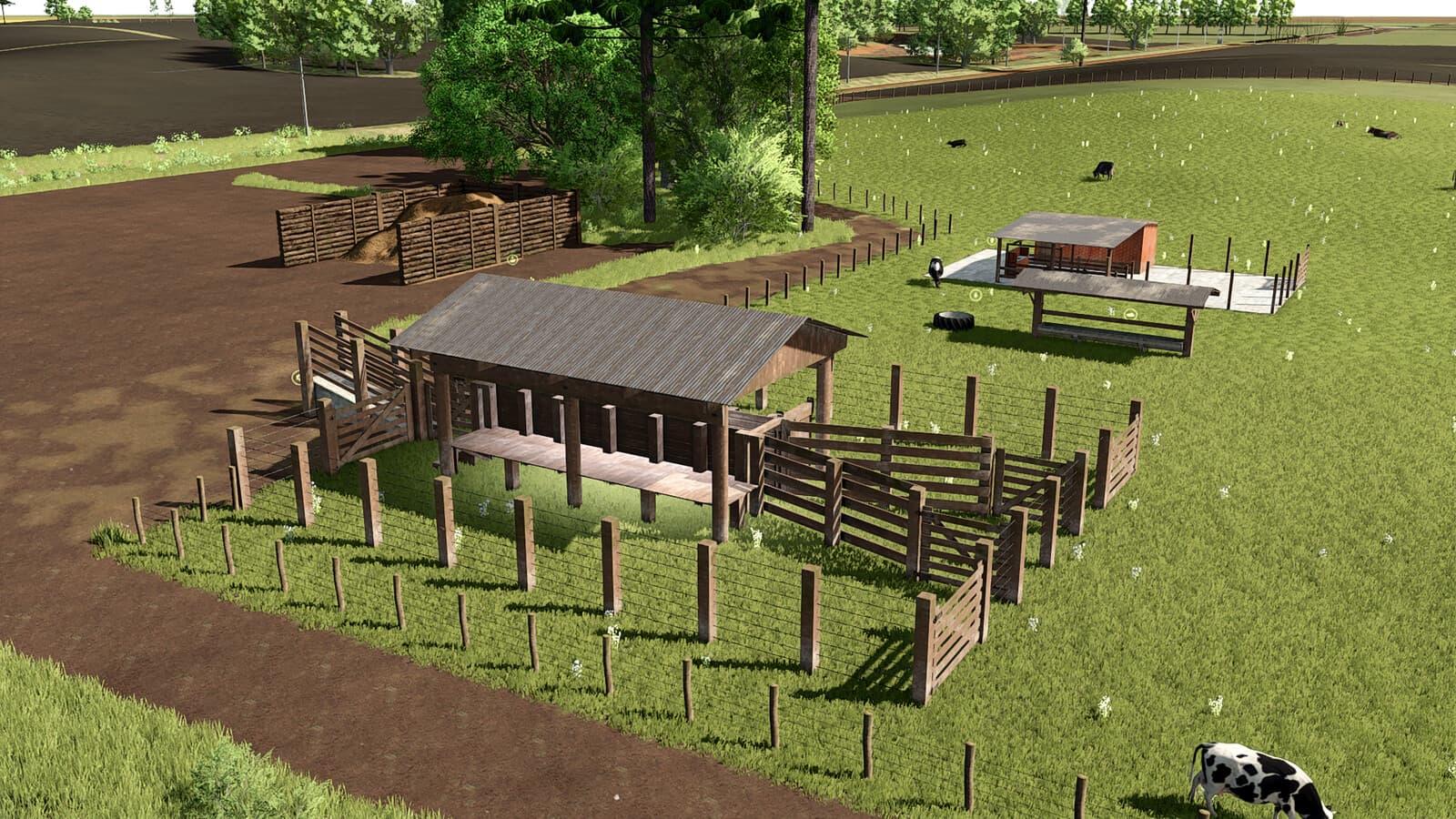 Cow Pasture With Milking Barn 3