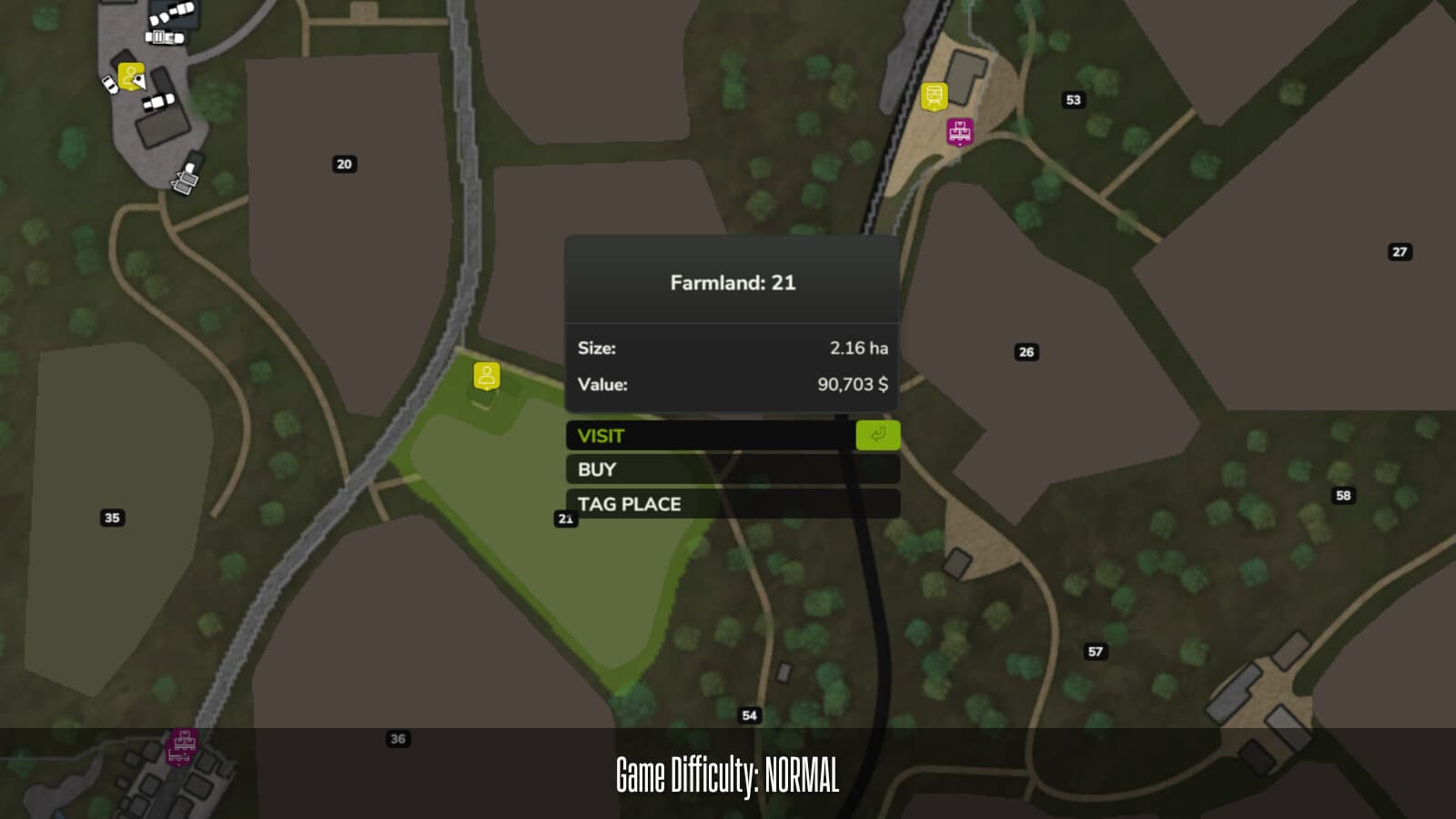 Farmland Cost By Difficulty 3