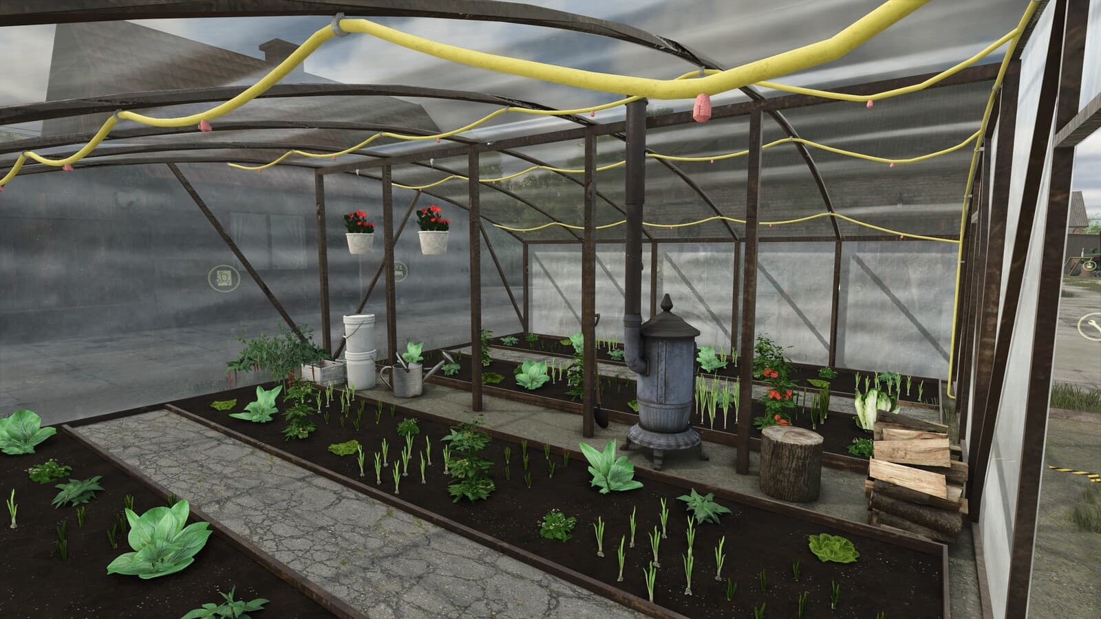 Greenhouse With Storage 5