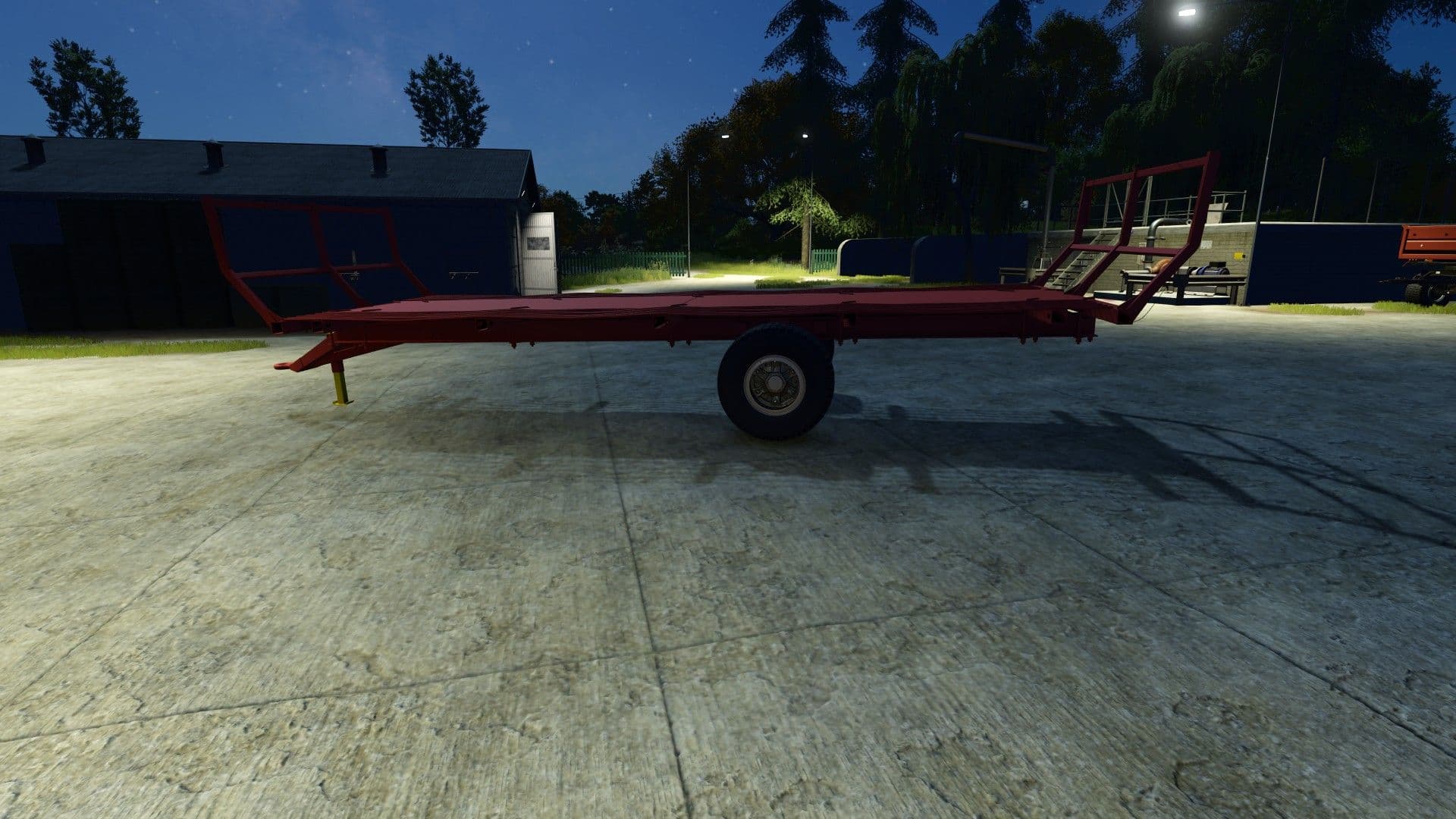 Homemade bale trailer