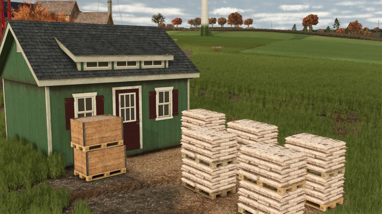 Refined Wood Chips, Sawdust Factory And Fuel Production Pack 6