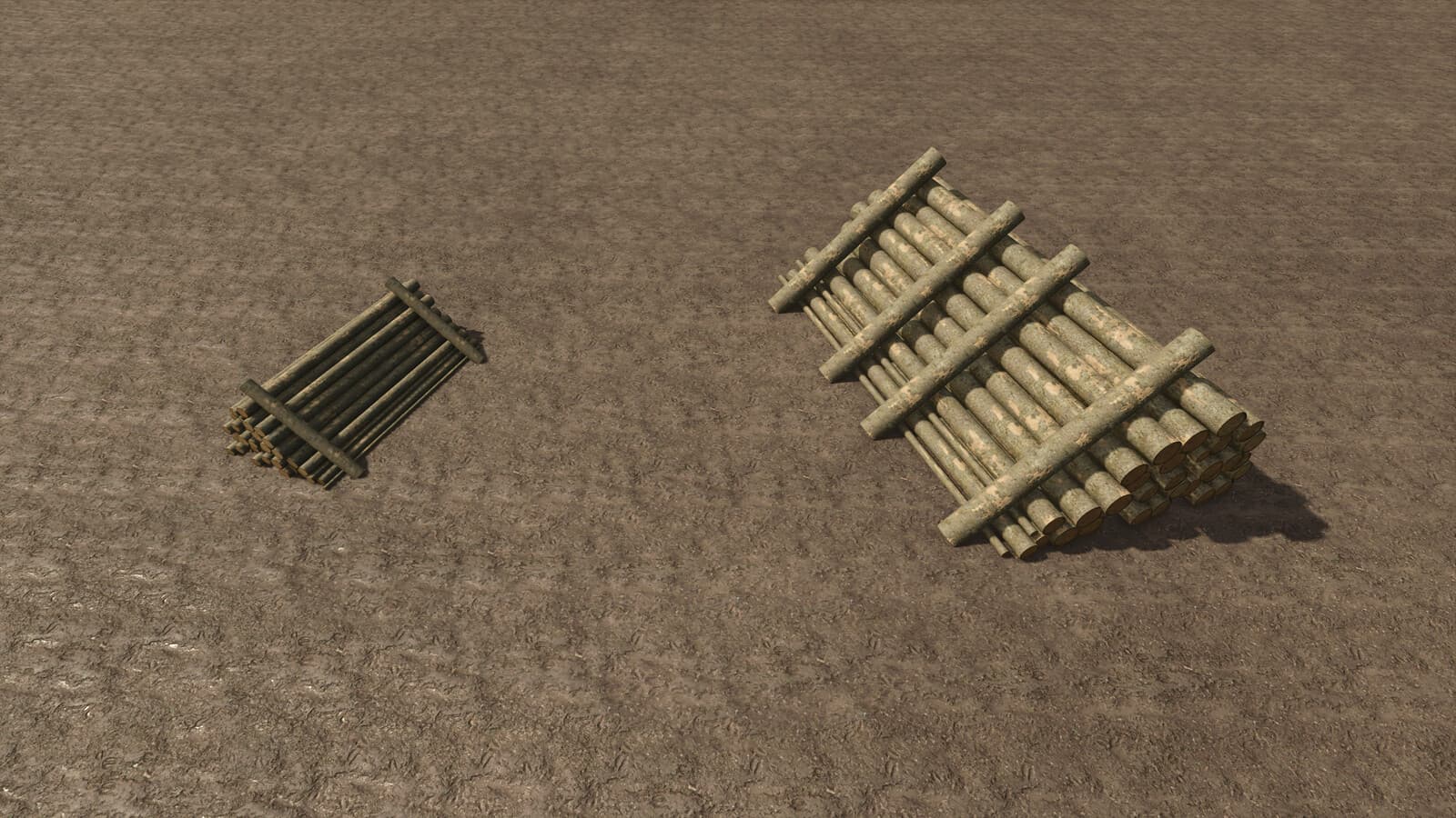 Sawmill Decoration Woodpiles 5