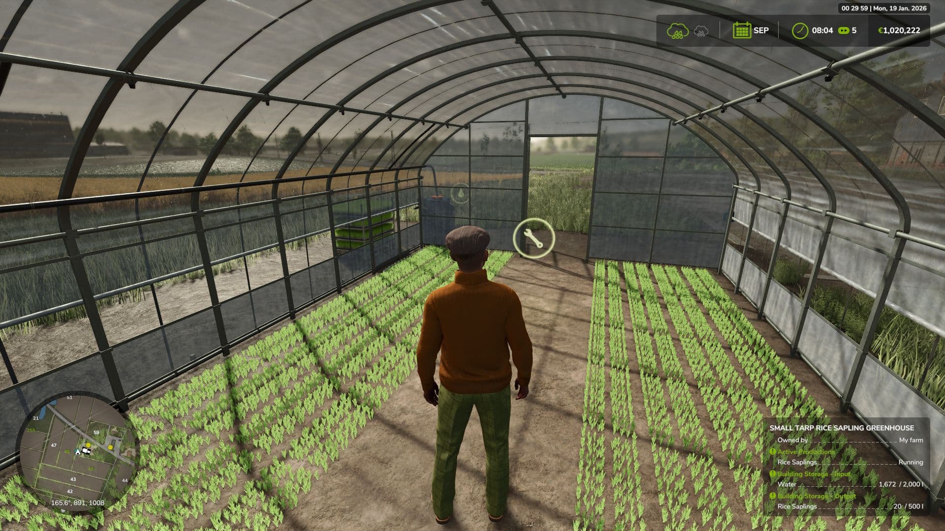 Small Rice Sapling Greenhouse 2