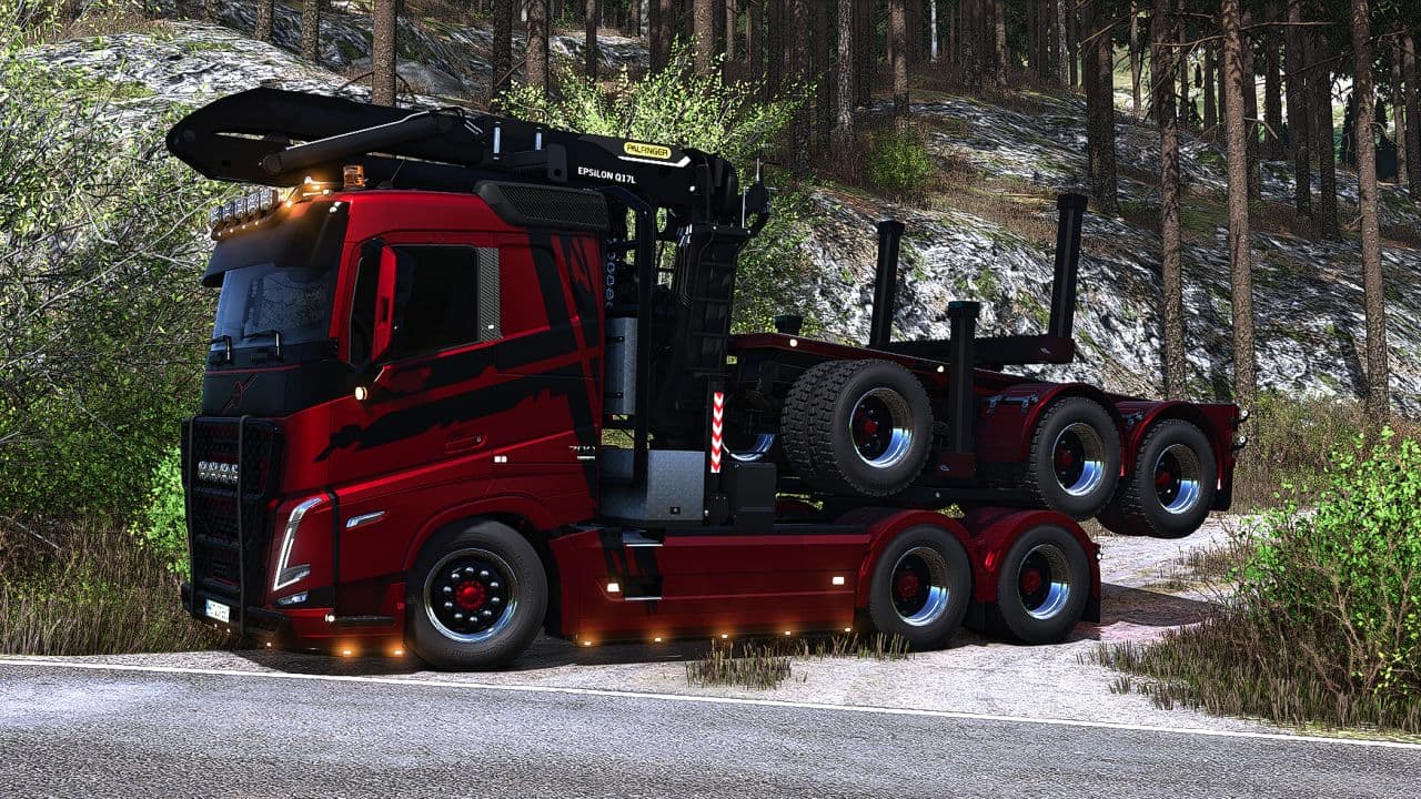 Truck Wood Trailers Pack 4
