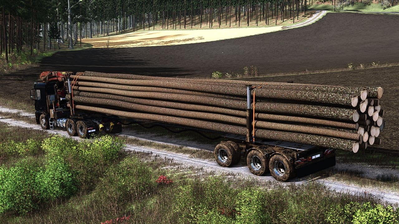 Truck Wood Trailers Pack 3