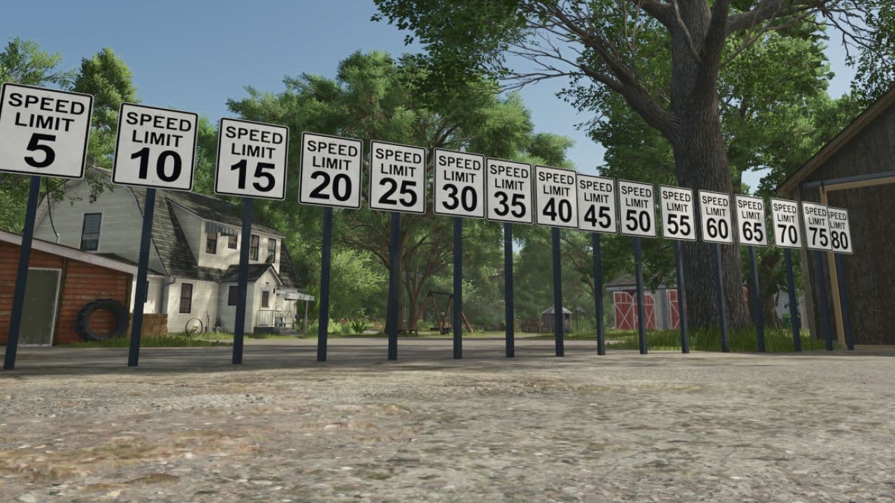 US Speed Limit Sign 3