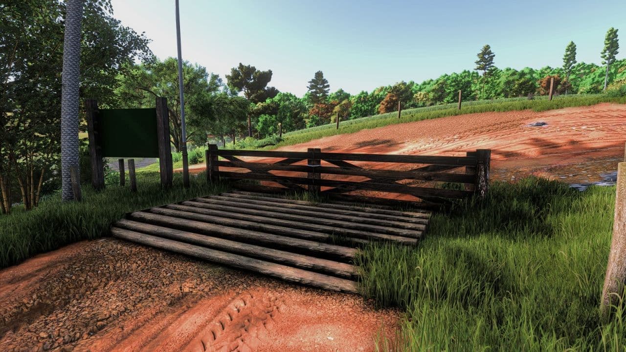 Wooden fence
