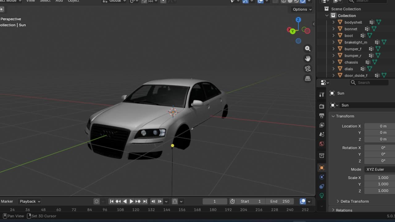 Audi A8 (Prefab)