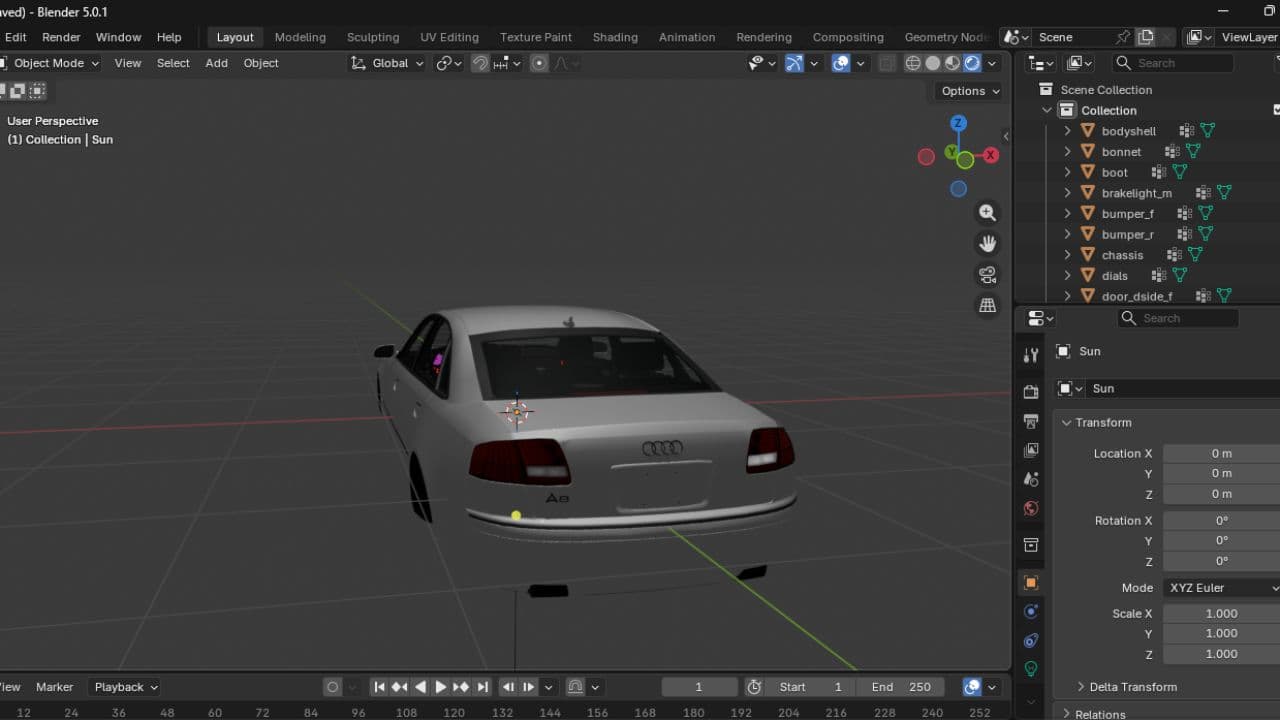 Audi A8 (Prefab) 3