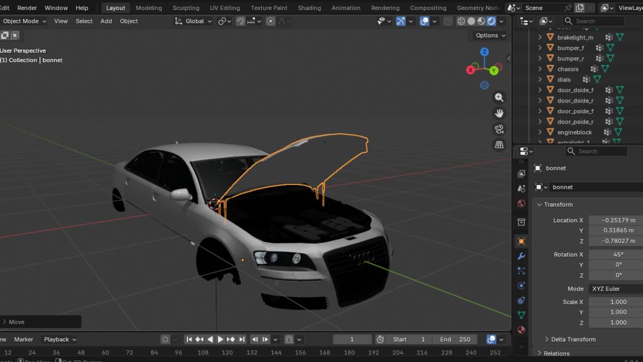 Audi A8 (Prefab) 2