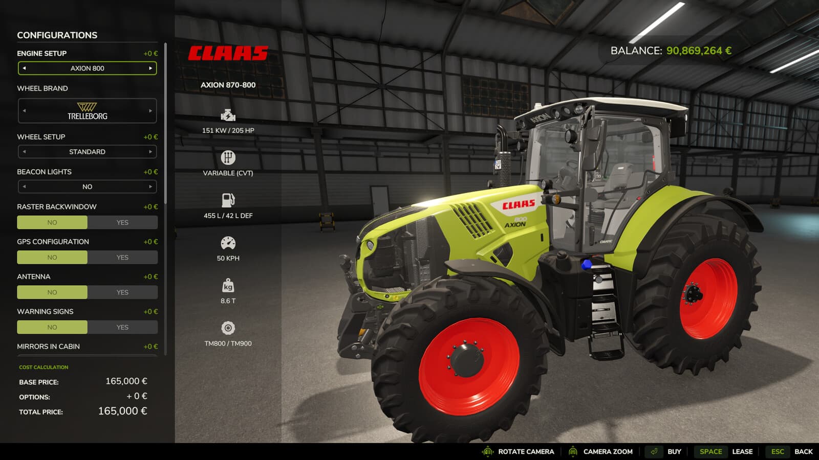 CLAAS AXION 800-870 EU 5