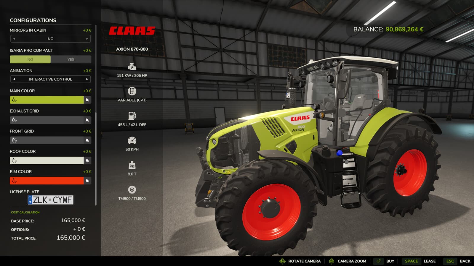 CLAAS AXION 800-870 EU 4