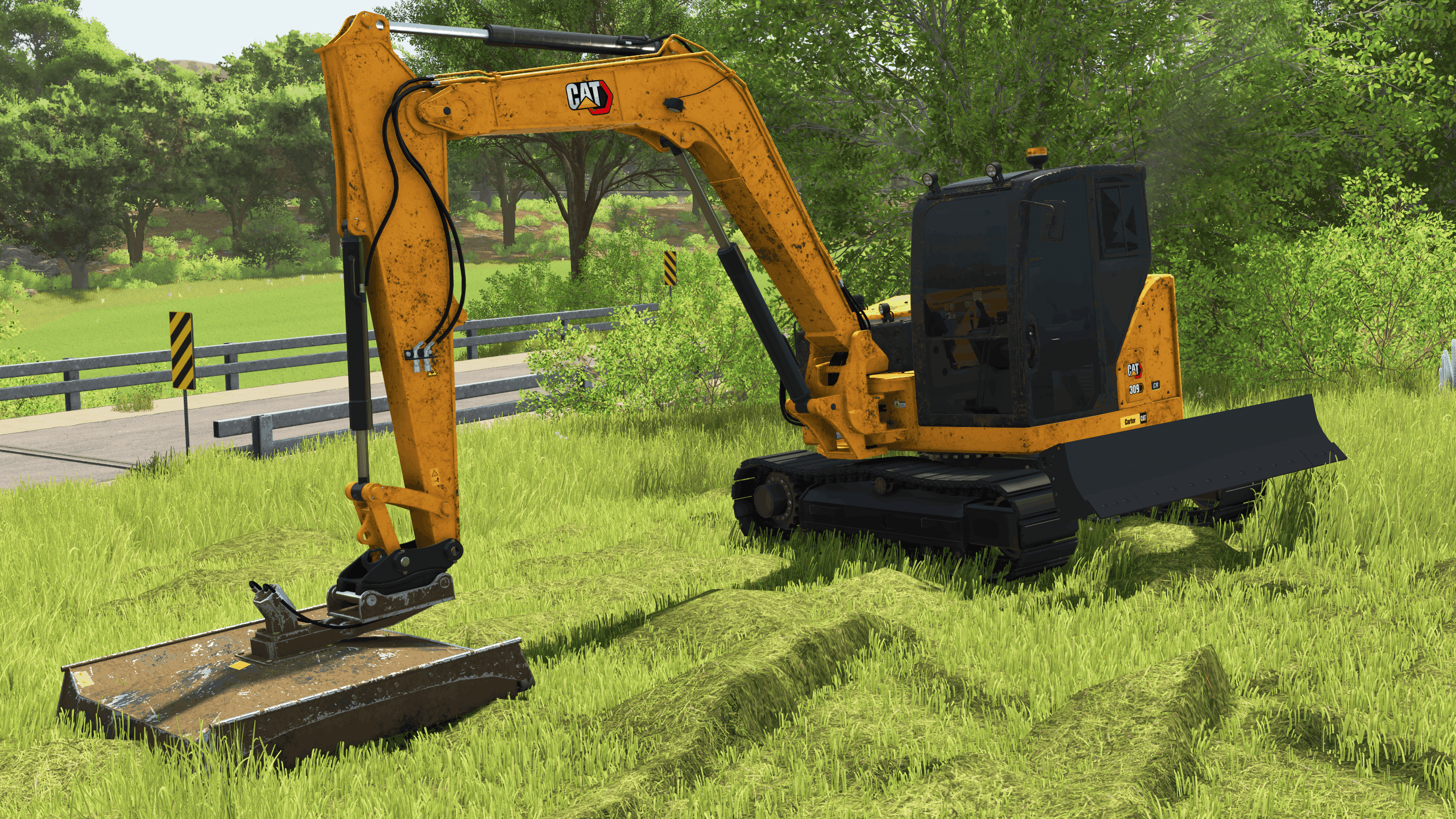 Cat 309CR Mower 2